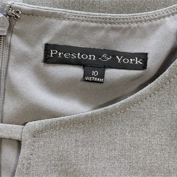Preston & York Isabel dress heather grey size 10 NWT - Picture 5 of 12